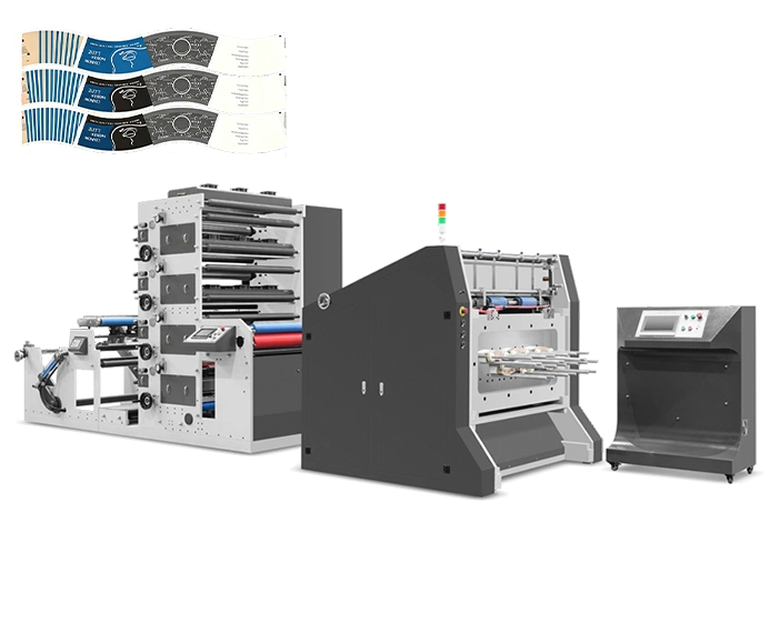 HH-RY850B Four Color Flexo Printing Machine With Punching Inline