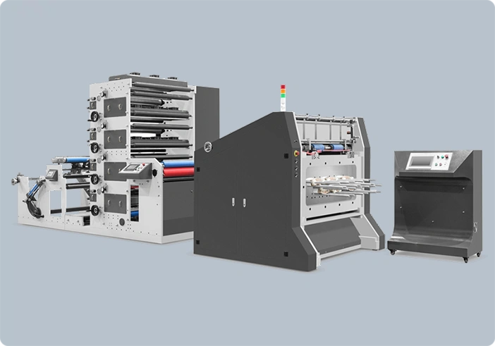 Four Color Flexo Printing Machine With Punching Inline