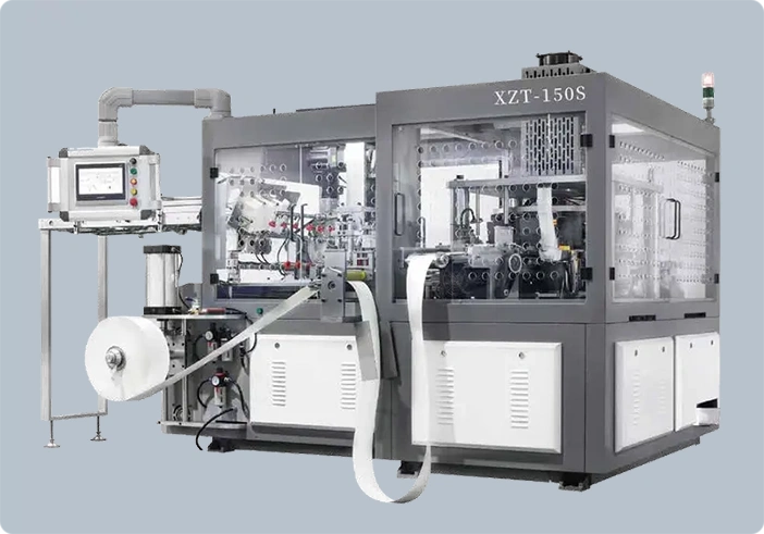 Full Servo Paper Square Container Machine